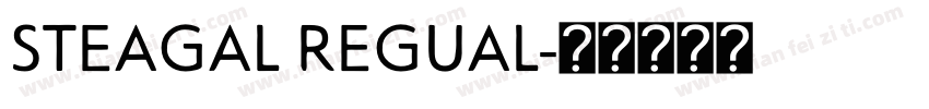 STEAGAL REGUAL字体转换